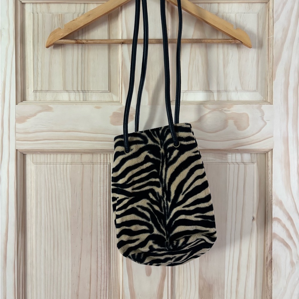 Nine West Zebra Bucket Bag
